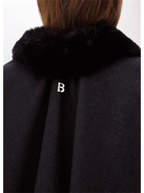 Cappa in maglia con faux fur BLUGIRL BLUMARINE | PF5011T0300/22222